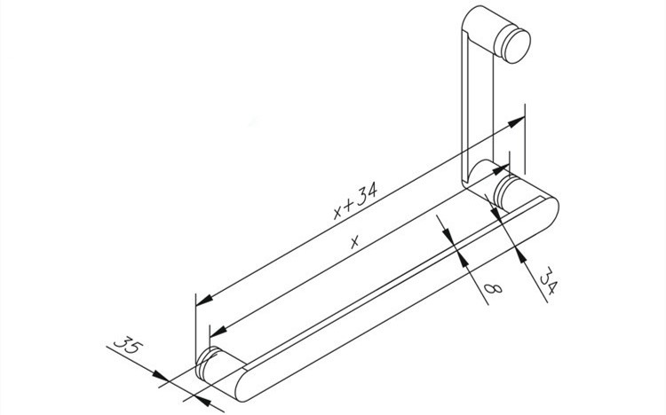 Toughened Glass Door Handles