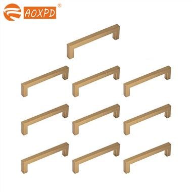 Square Tube Stainless Steel Cabinet Door Knob